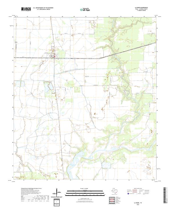 USGS Topographic Map – La Ward