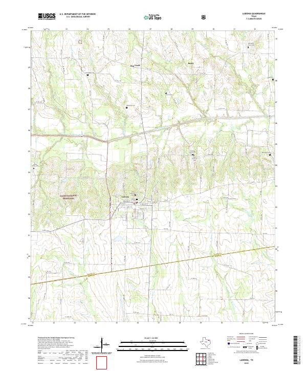 USGS Topographic Map – Ladonia