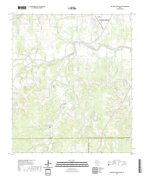USGS Topographic Map – Lady Bird Johnson Park