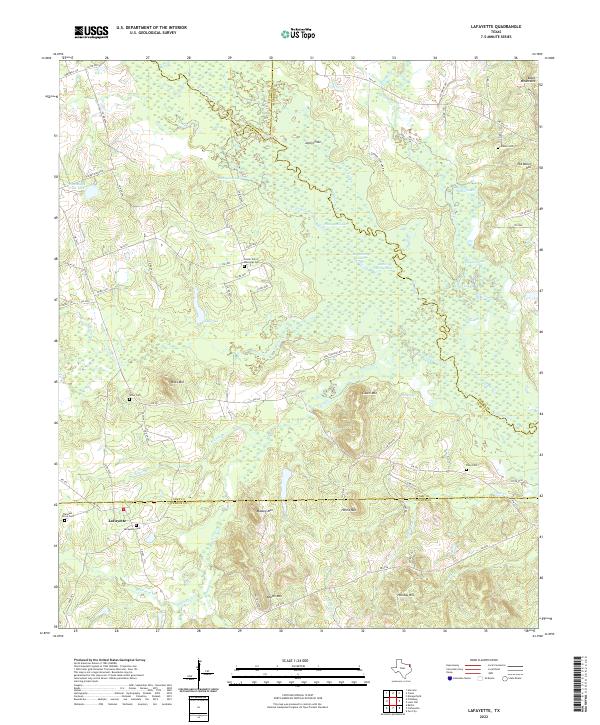 USGS Topographic Map – Lafayette