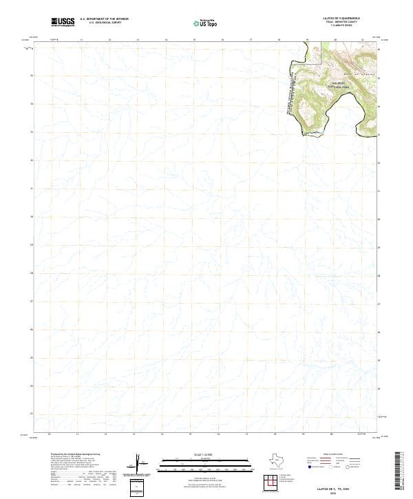 USGS Topographic Map – Lajitas OE S
