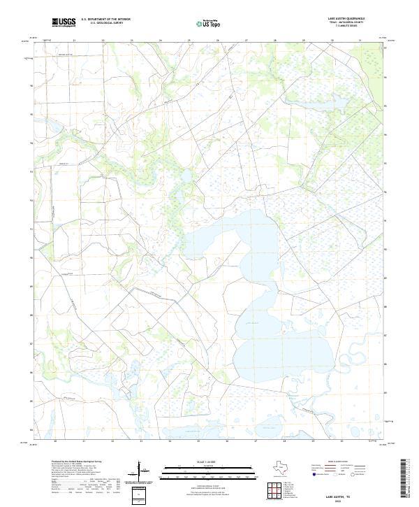 USGS Topographic Map – Lake Austin
