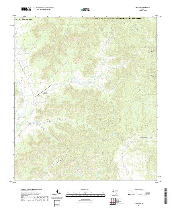USGS Topographic Map – Lake Creek