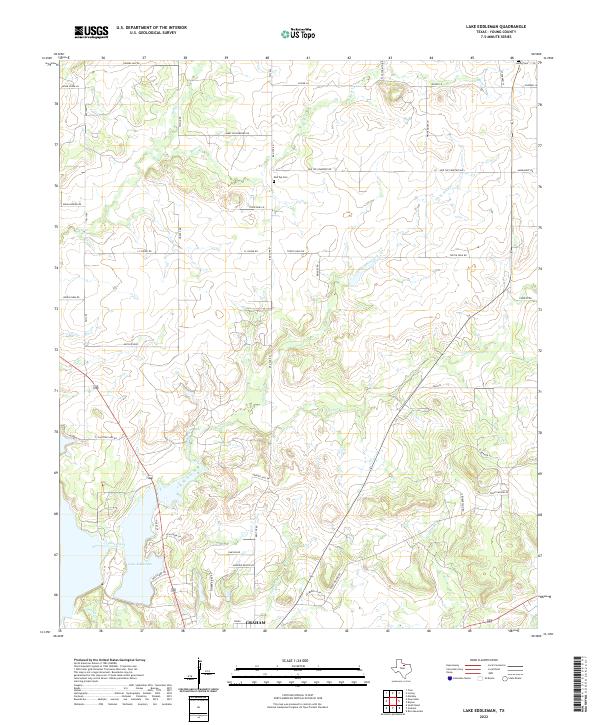 USGS Topographic Map – Lake Eddleman