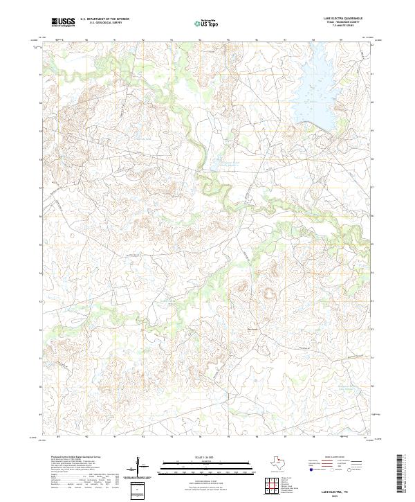 USGS Topographic Map – Lake Electra