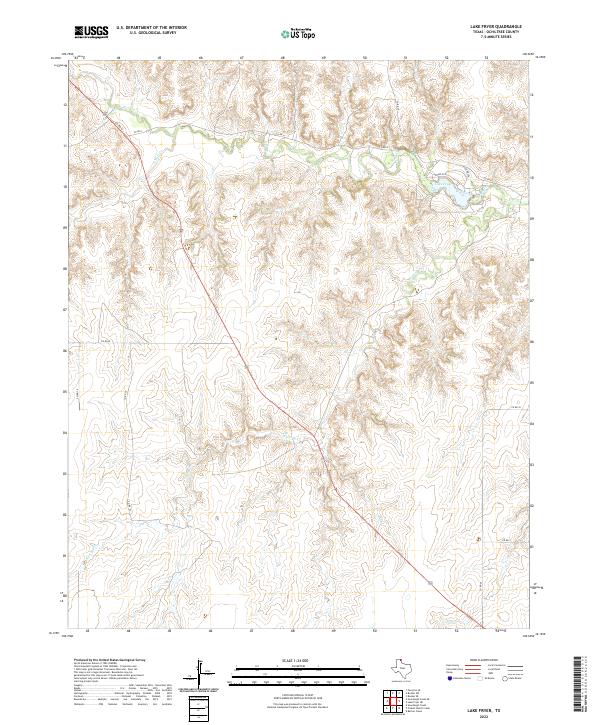 USGS Topographic Map – Lake Fryer