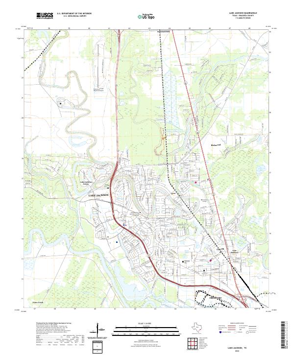 USGS Topographic Map – Lake Jackson