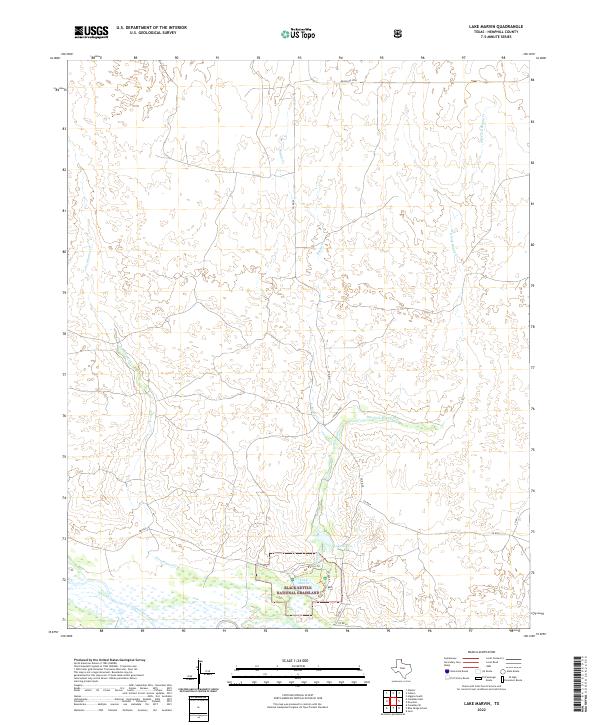 USGS Topographic Map – Lake Marvin