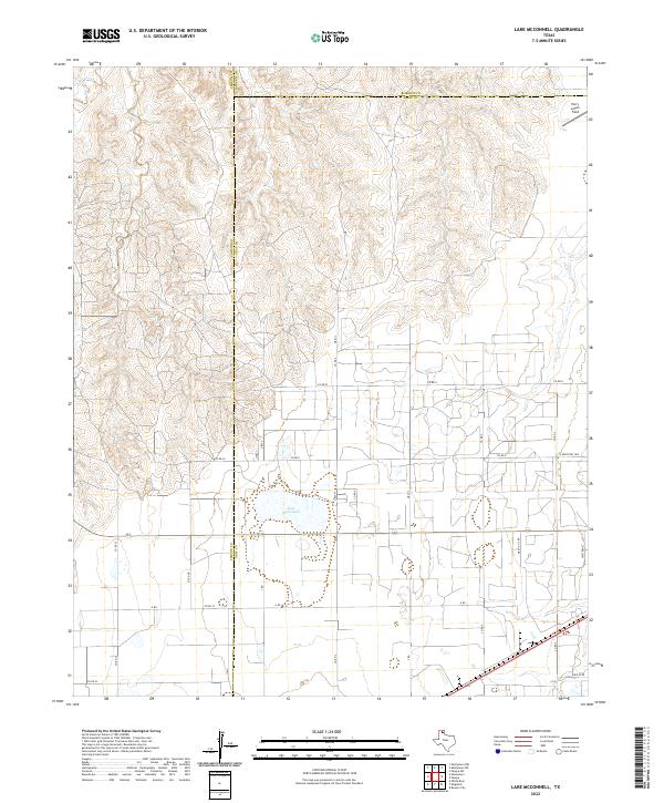 USGS Topographic Map – Lake McConnell