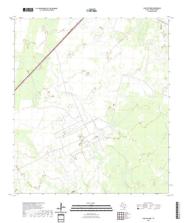 2022 Map of Lake Pasture, 2022 Print