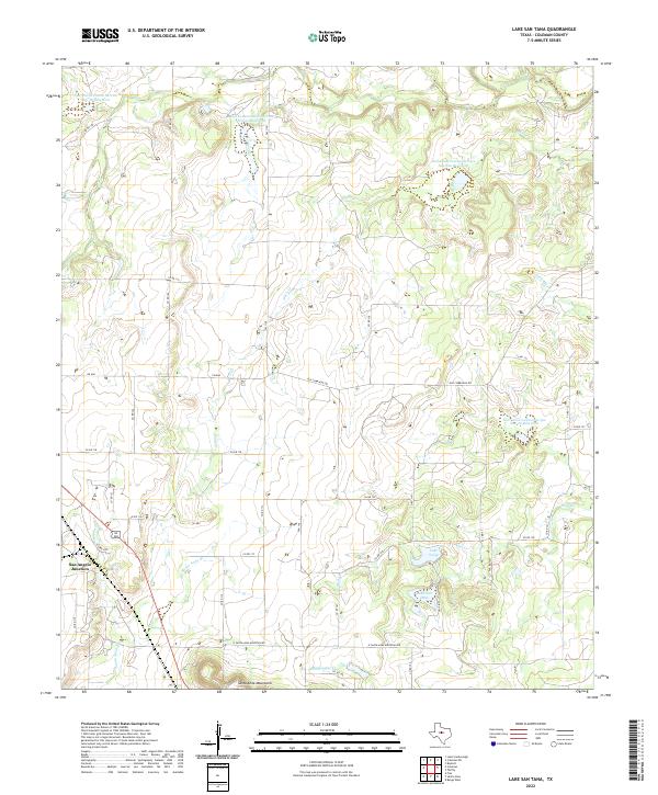 USGS Topographic Map – Lake San Tana