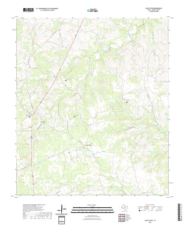 USGS Topographic Map – Lake Victor