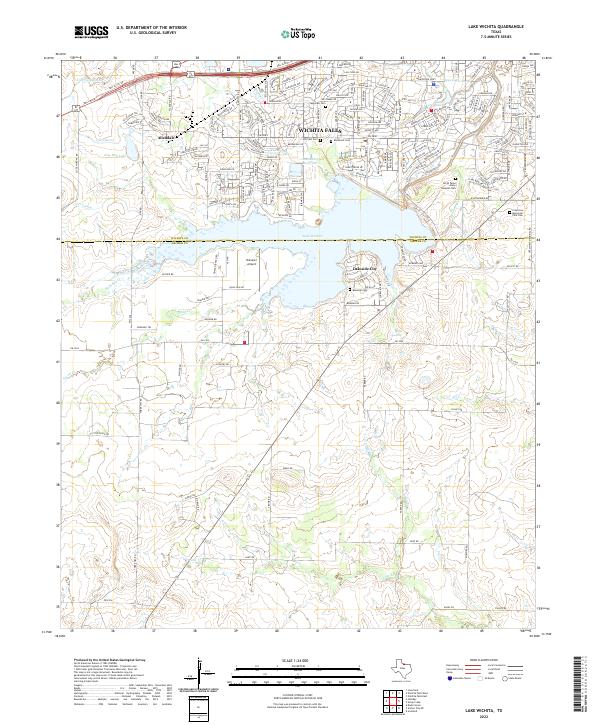 USGS Topographic Map – Lake Wichita