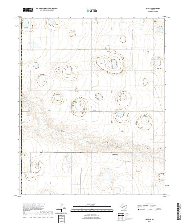 USGS Topographic Map – Lakeview