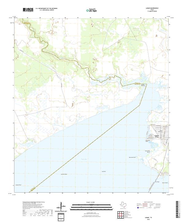 USGS Topographic Map – Lamar