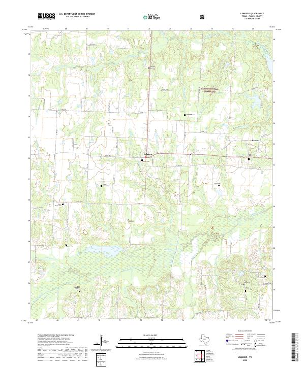 USGS Topographic Map – Lamasco