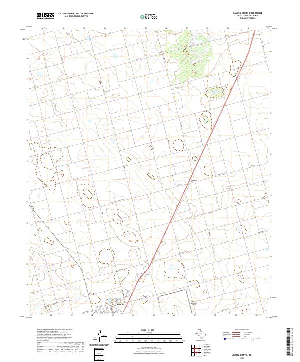 USGS Topographic Map – Lamesa North