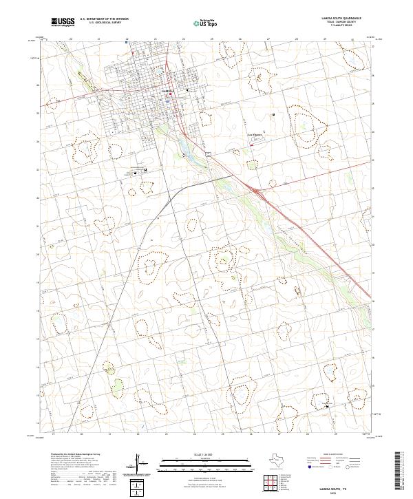 USGS Topographic Map – Lamesa South