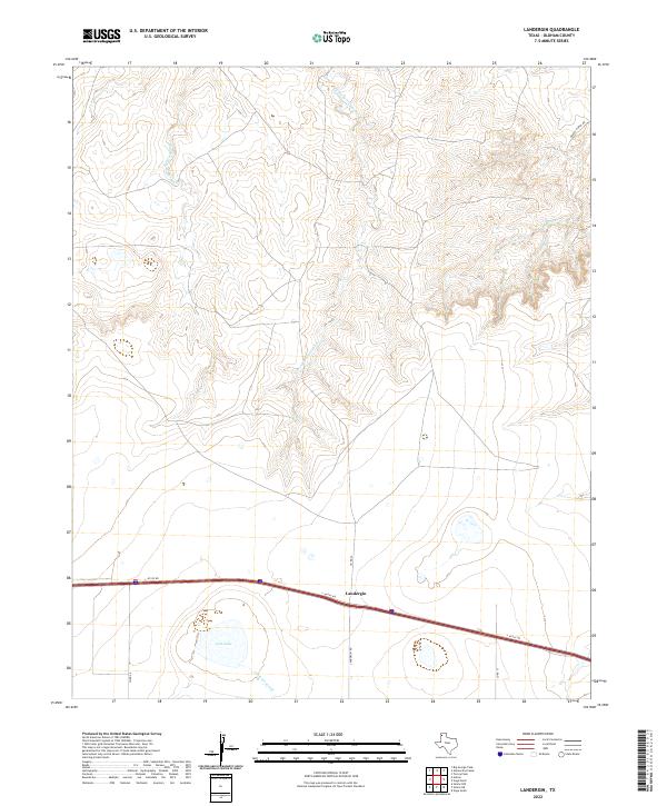 USGS Topographic Map – Landergin