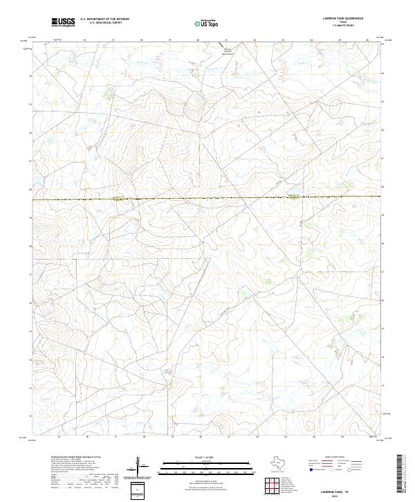USGS Topographic Map – Landrum Tank