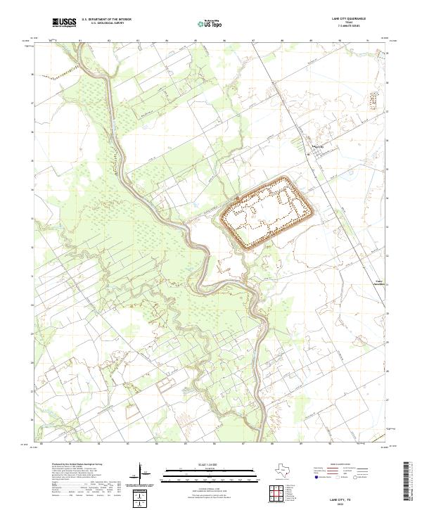 USGS Topographic Map – Lane City