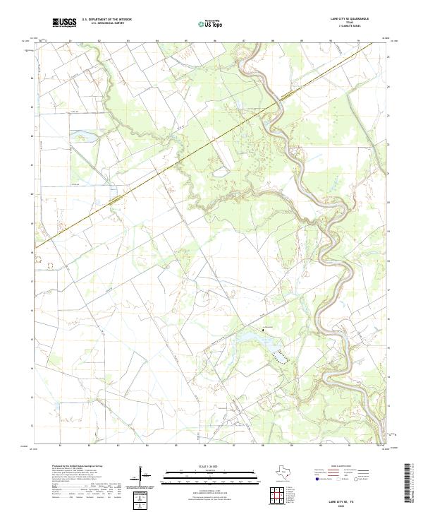 USGS Topographic Map – Lane City SE