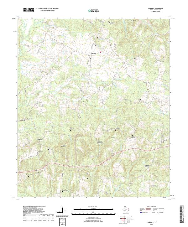 USGS Topographic Map – Laneville