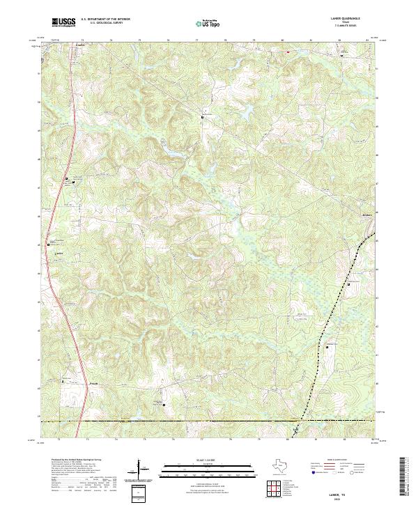 USGS Topographic Map – Lanier