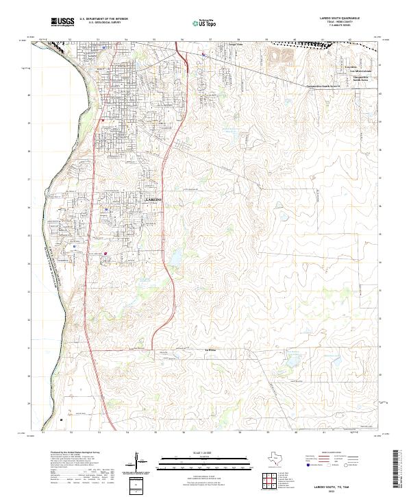 USGS Topographic Map – Laredo South