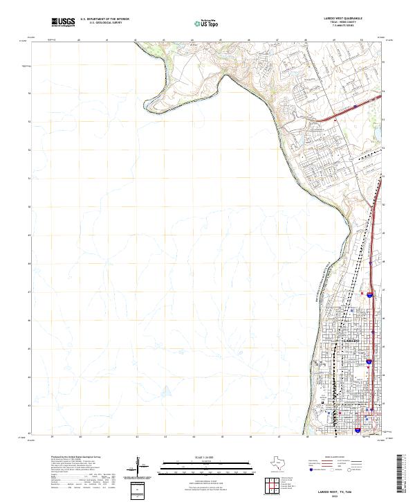 USGS Topographic Map – Laredo West