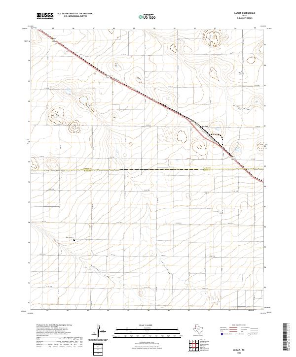 USGS Topographic Map – Lariat