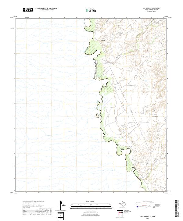 USGS Topographic Map – Las Conchas