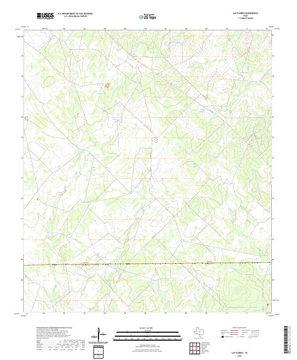 USGS Topographic Map – Las Flores