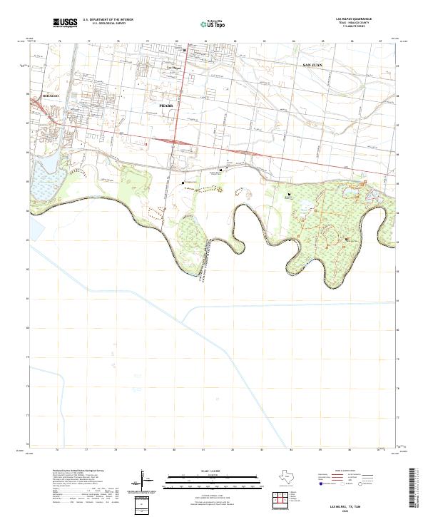 USGS Topographic Map – Las Milpas