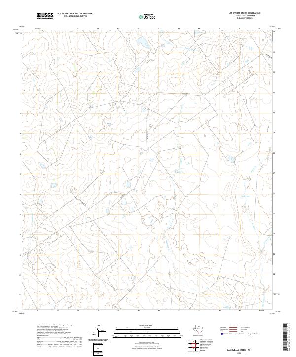USGS Topographic Map – Las Ovejas Creek