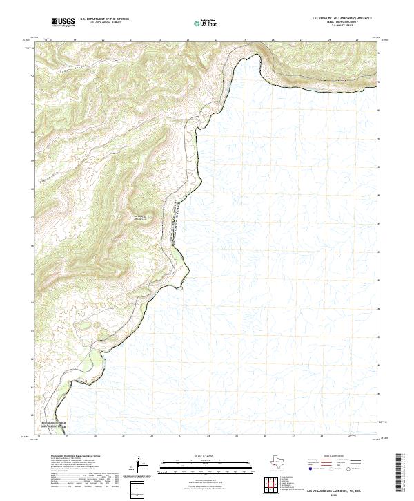 USGS Topographic Map – Las Vegas De Los Ladrones