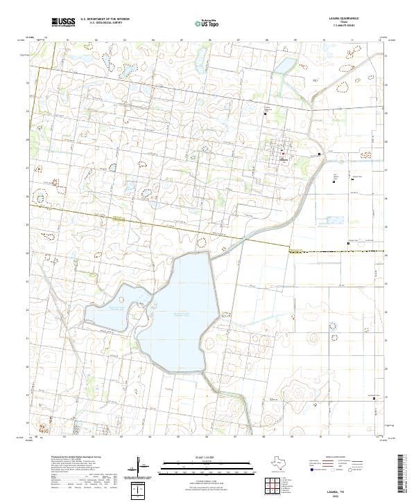USGS Topographic Map – Lasara