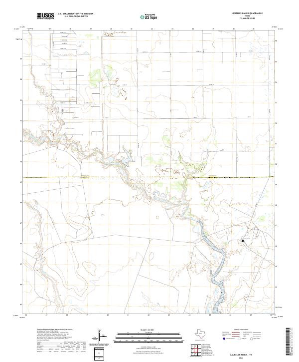 USGS Topographic Map – Laureles Ranch