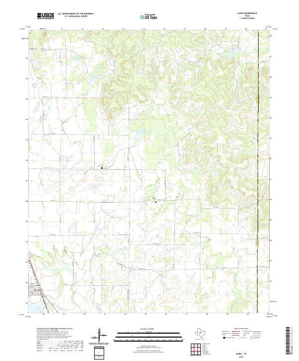 USGS Topographic Map – Lawn