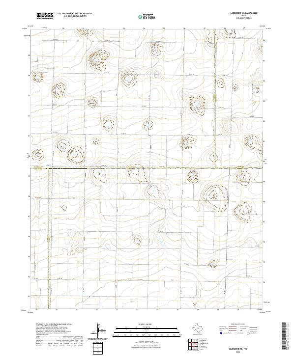 USGS Topographic Map – Lazbuddie SE