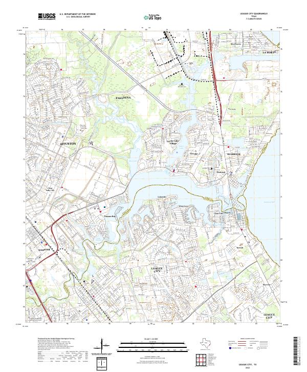 USGS Topographic Map – League City