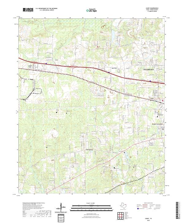USGS Topographic Map – Leary