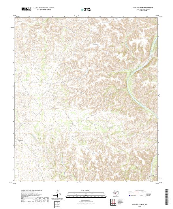 USGS Topographic Map – Lechuguilla Creek