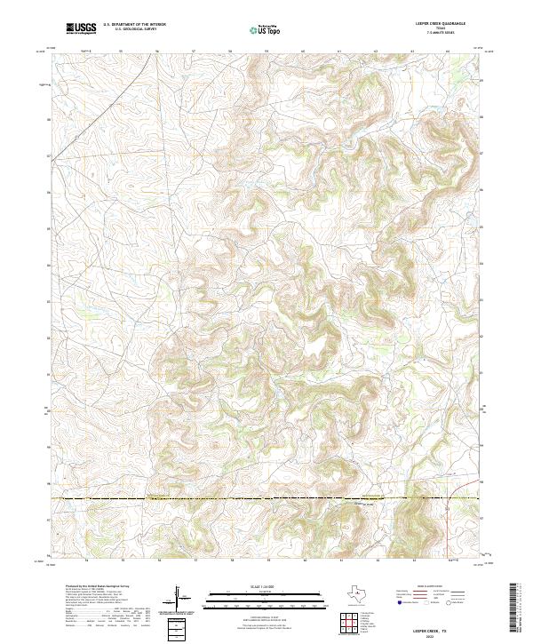 USGS Topographic Map – Leeper Creek