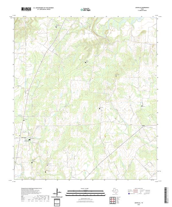 USGS Topographic Map – Leesville
