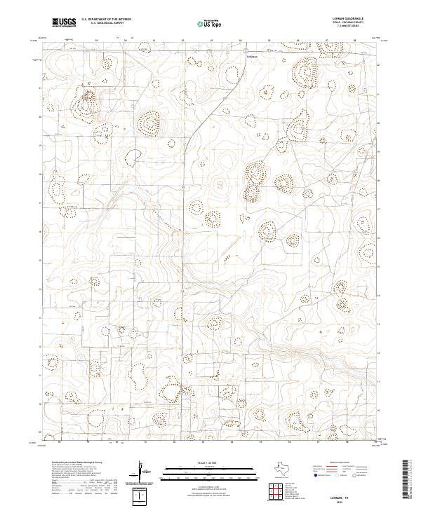 USGS Topographic Map – Lehman