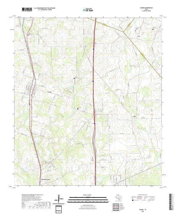 USGS Topographic Map – Leming