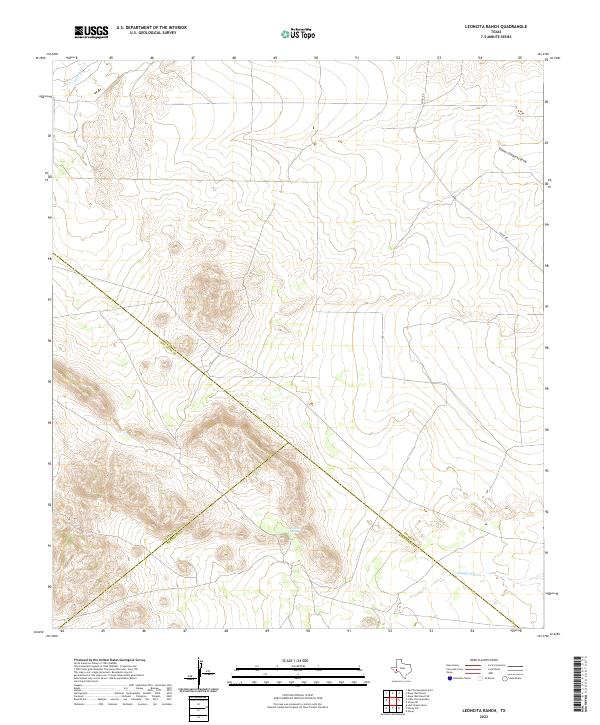 USGS Topographic Map – Leoncita Ranch