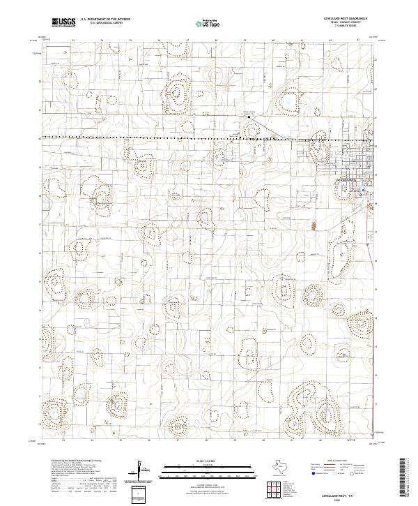 USGS Topographic Map – Levelland West