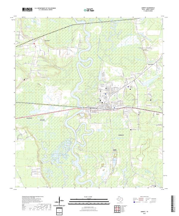 USGS Topographic Map – Liberty